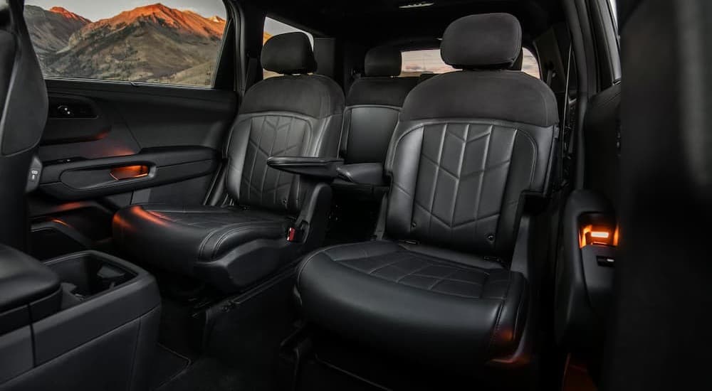 Black interior in a 2027 Kia Telluride.
