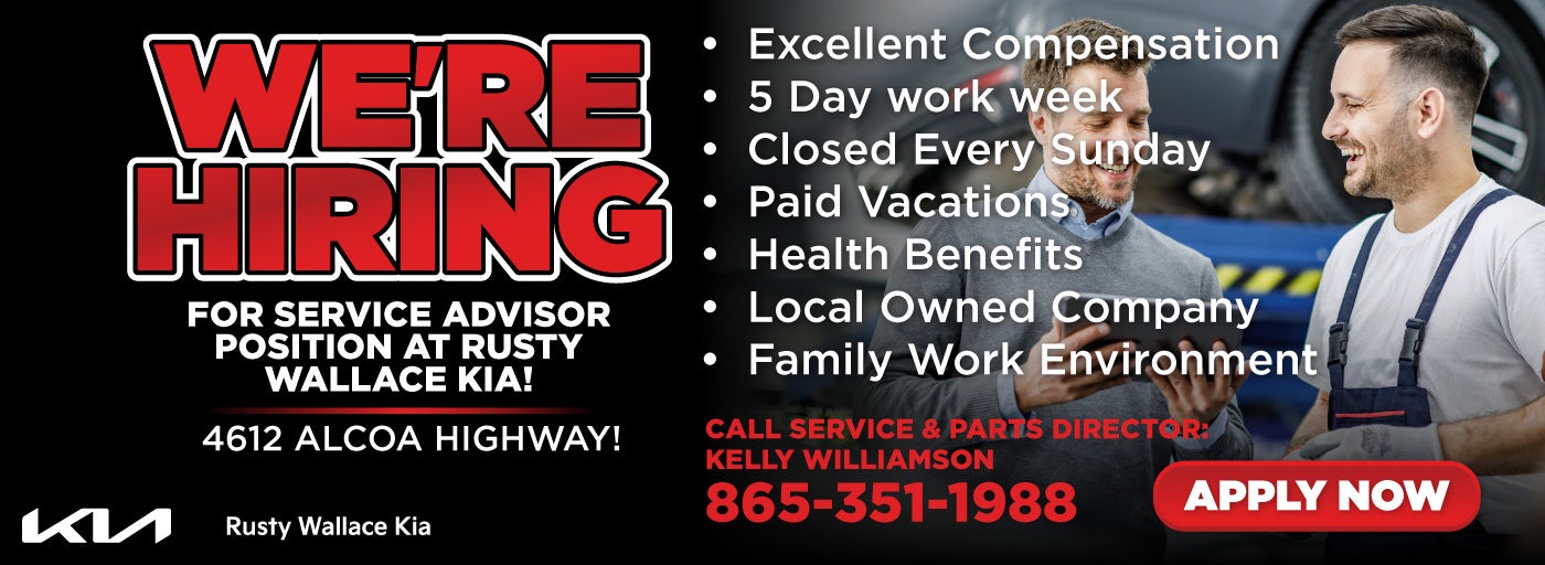 Now Hiring For Service Advisor Position