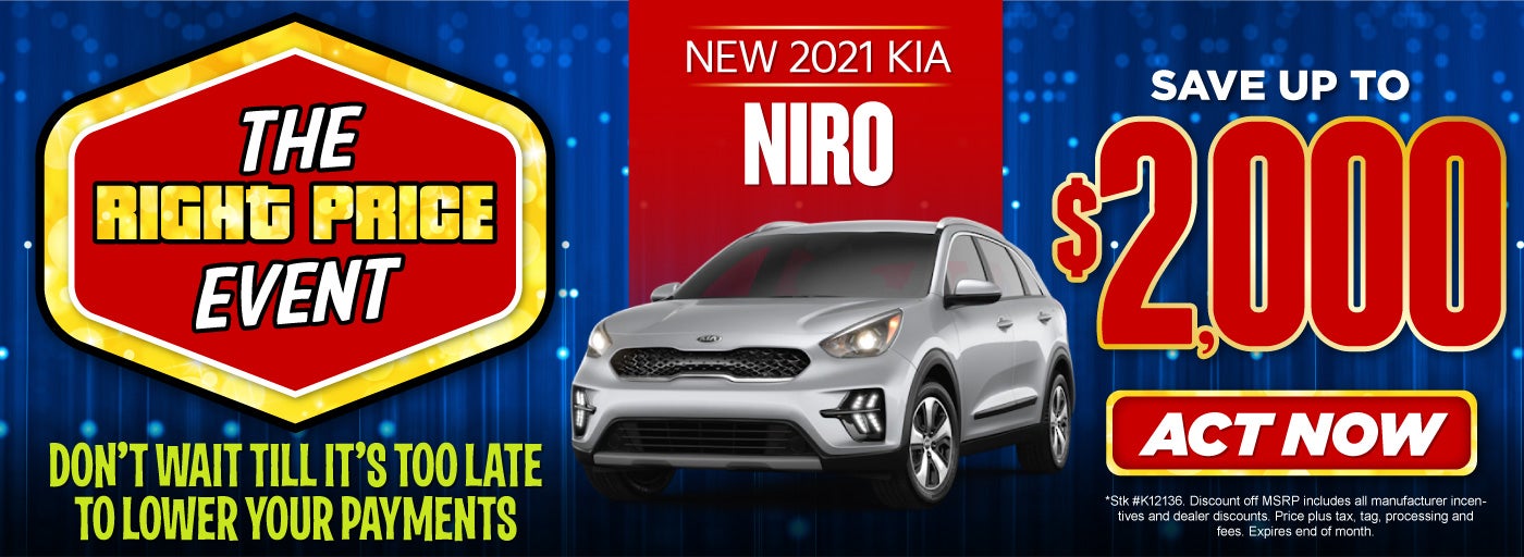 New 2021 KIA Niro Save up to $2000. Click here.