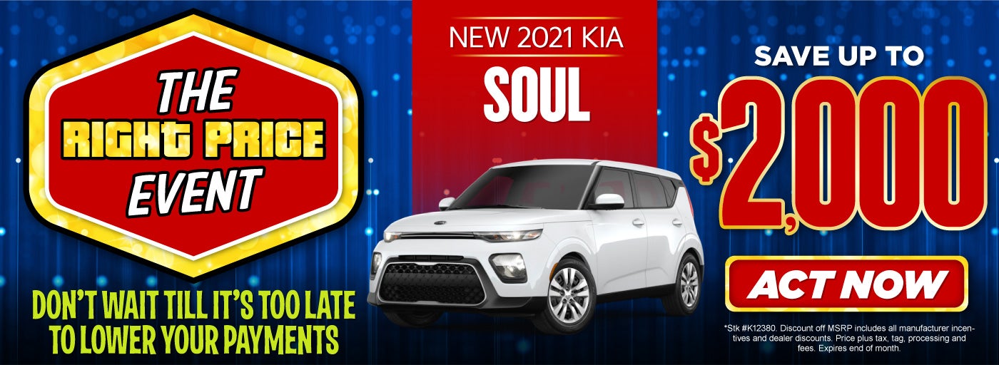 New 2021 KIA Soul Save up to $2000. Click here.