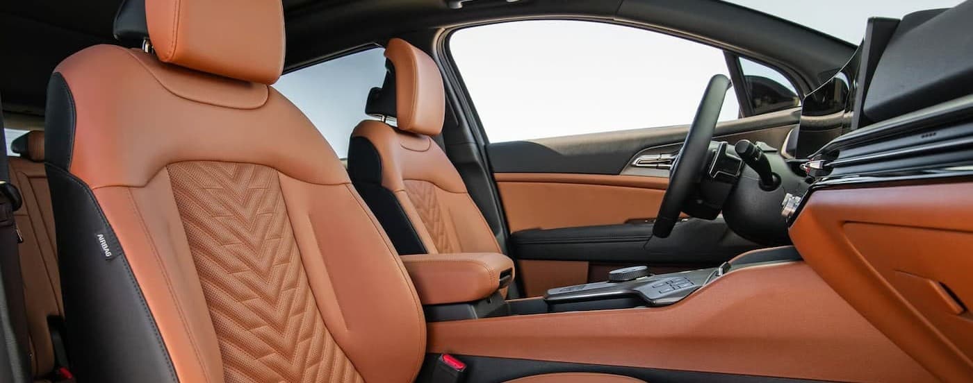 Tan interior in a 2026 Kia Sportage for sale.